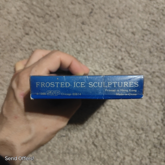 Vintage 1988 Frosted Ice Sculptures Plastic Acrylic Dove Christmas Ornament - Picture 3 of 3